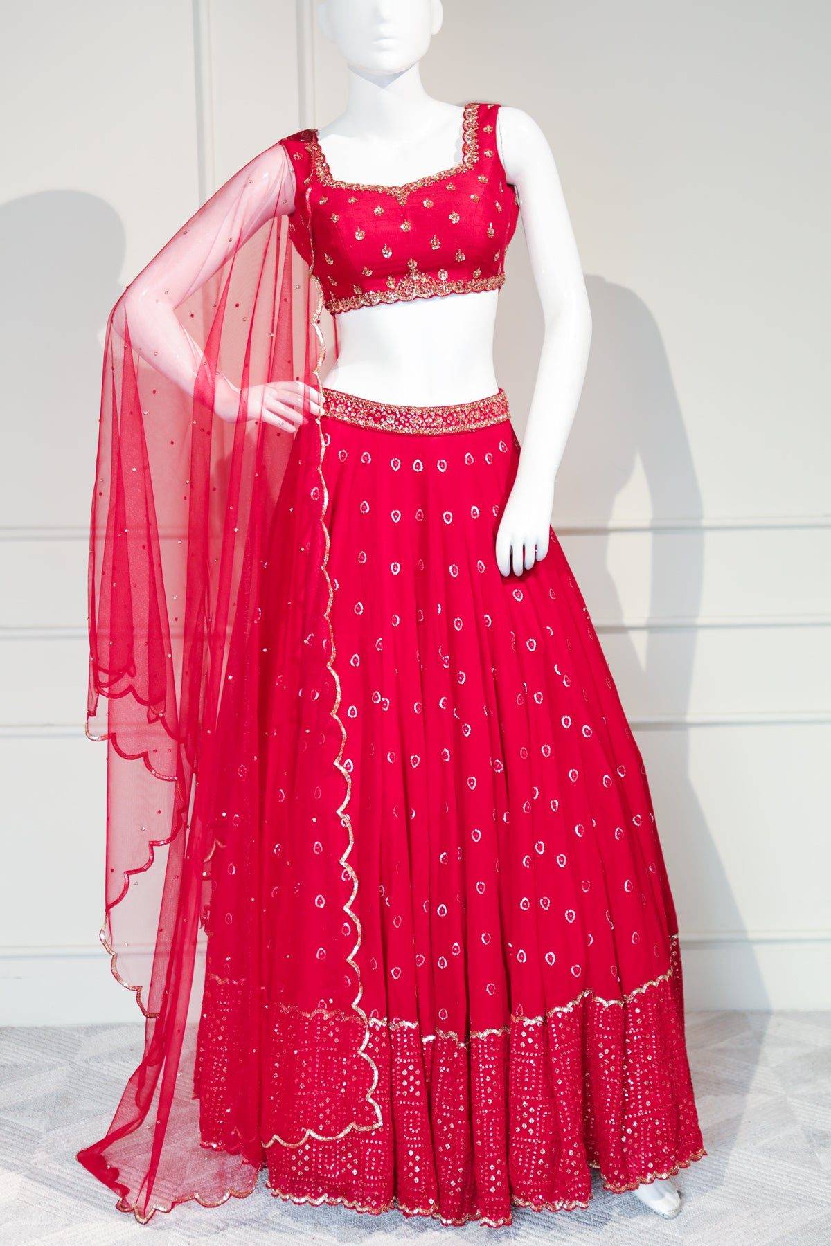 Red Lehenga