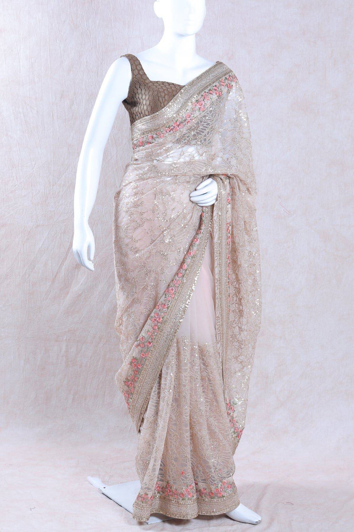 Rose Gold Saree