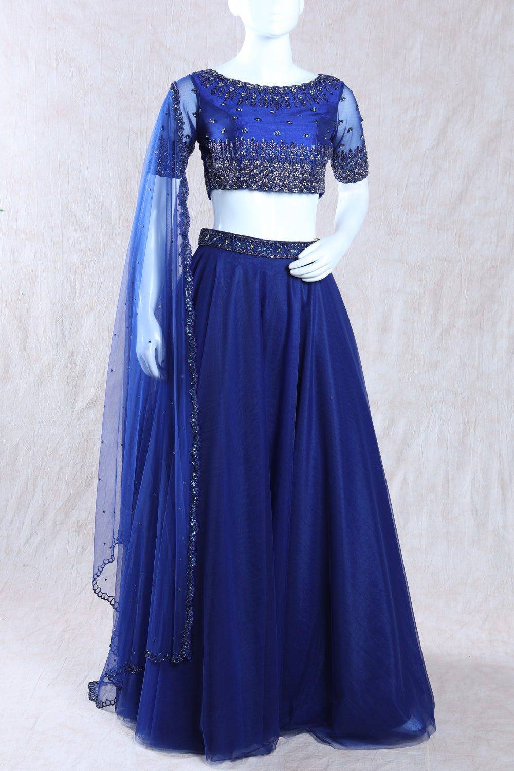 Royal Blue Lehanga