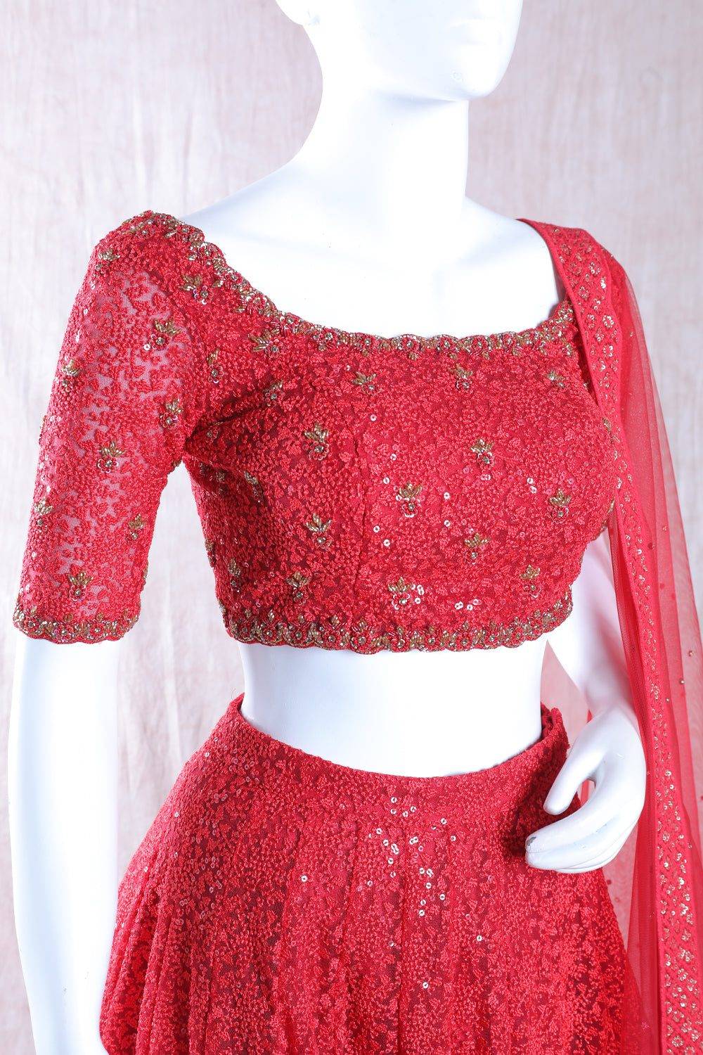 Scarlet Red Lehanga