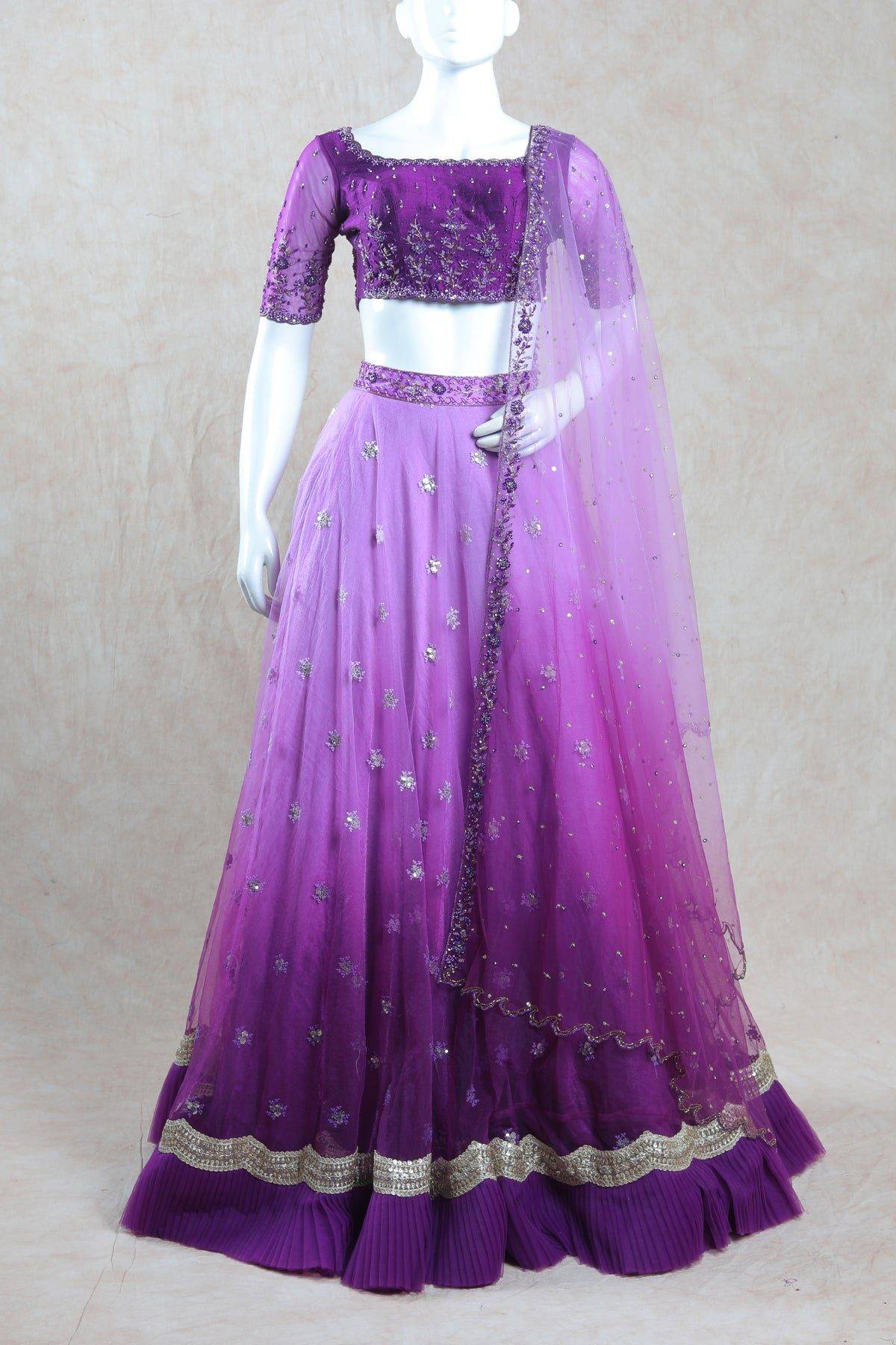 Shaded Purple Lehenga