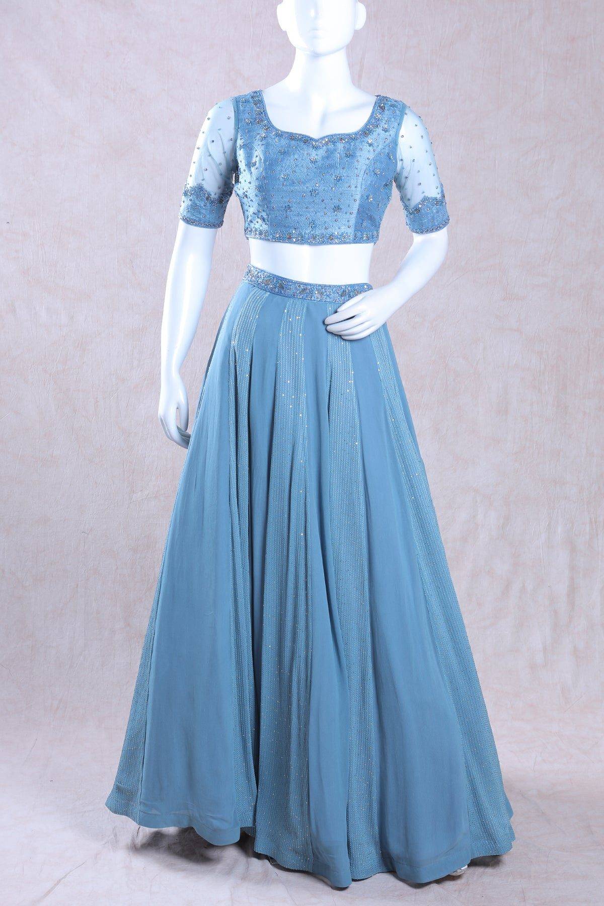 Sky Blue Lehenga