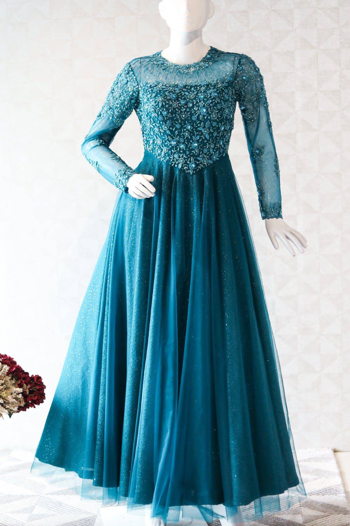 Teal Blue Gown