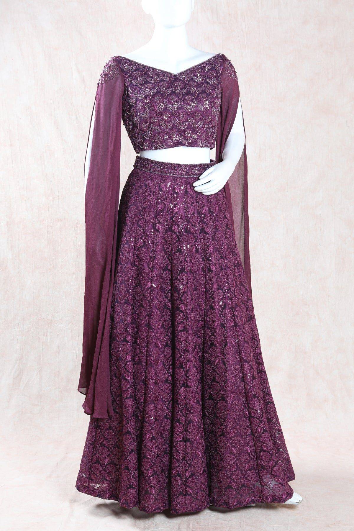 Wine Purple Lehanga